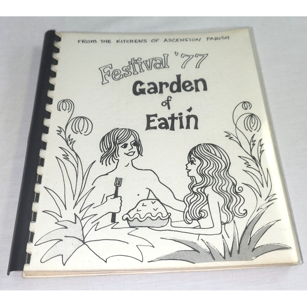 Church of the Ascension Recipe Book Virginia Beach VA Vtg 1977 Risque Adam & Eve